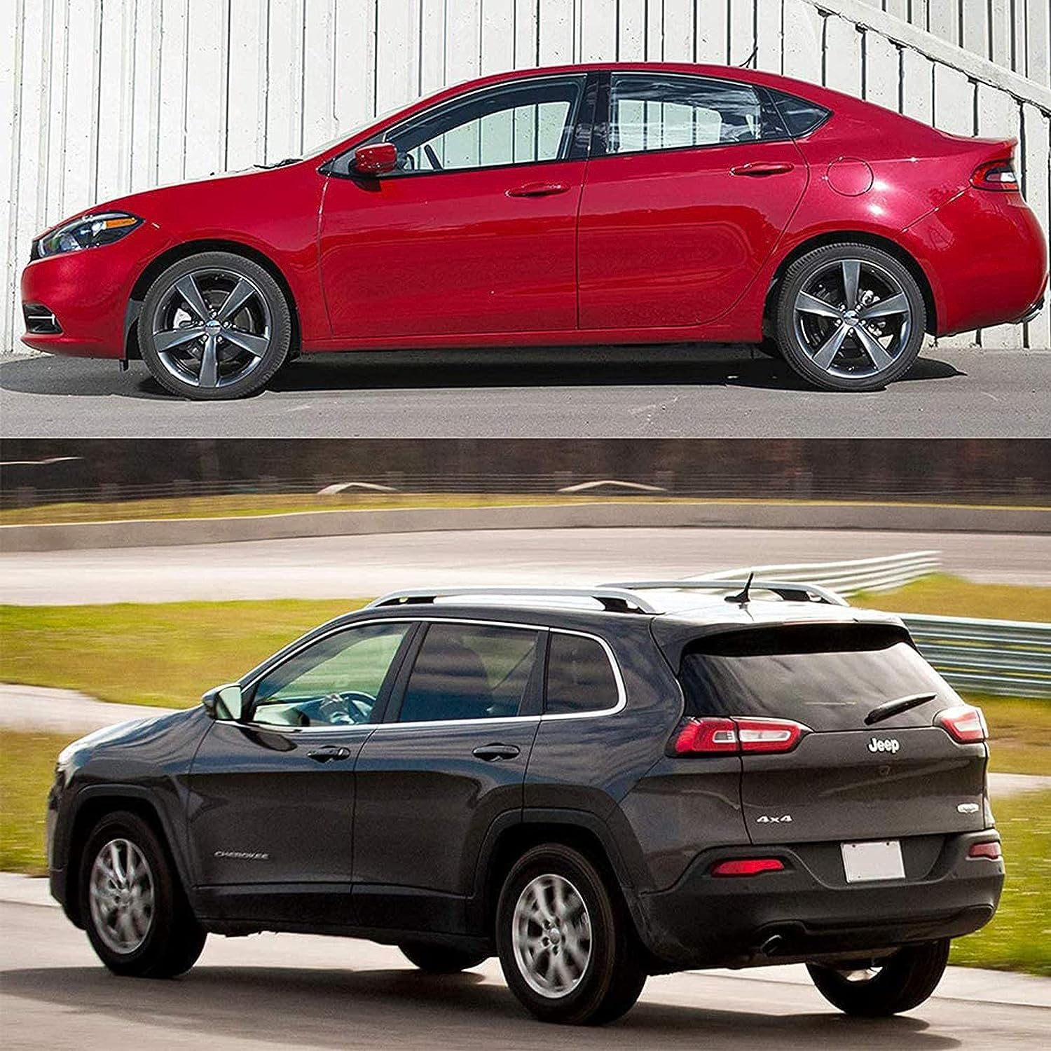 Vofono 4.5 Inch Antenna For Jeep Cherokee Grand Cherokee Compass Renegade, Dodge Durango Dart Avenger Chrysler Fiat Journey Car